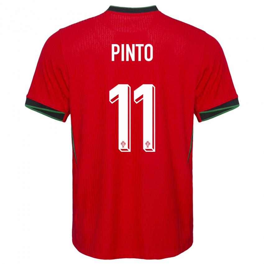 Herren Portugal Tatiana Pinto #11 Rot Heimtrikot Trikot 24-26 T-Shirt