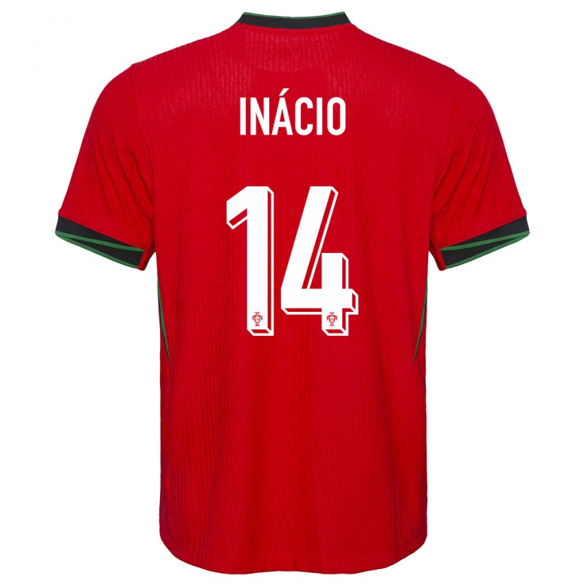 Herren Portugal Goncalo Inacio #14 Rot Heimtrikot Trikot 24-26 T-Shirt