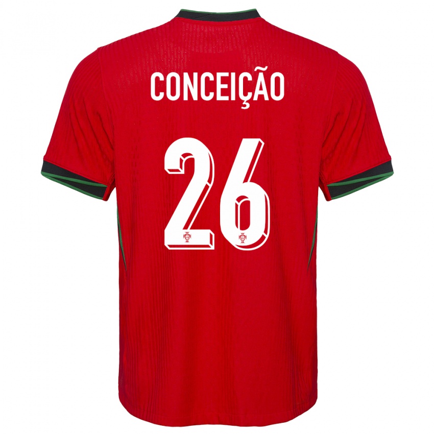 Herren Portugal Francisco Conceicao #26 Rot Heimtrikot Trikot 24-26 T-Shirt