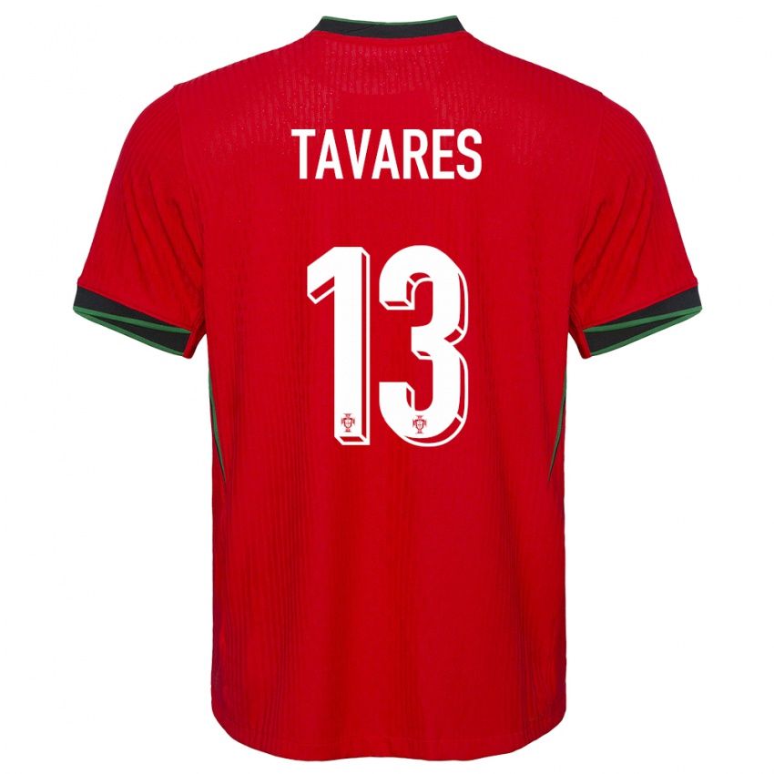 Herren Portugal Nuno Tavares #13 Rot Heimtrikot Trikot 24-26 T-Shirt