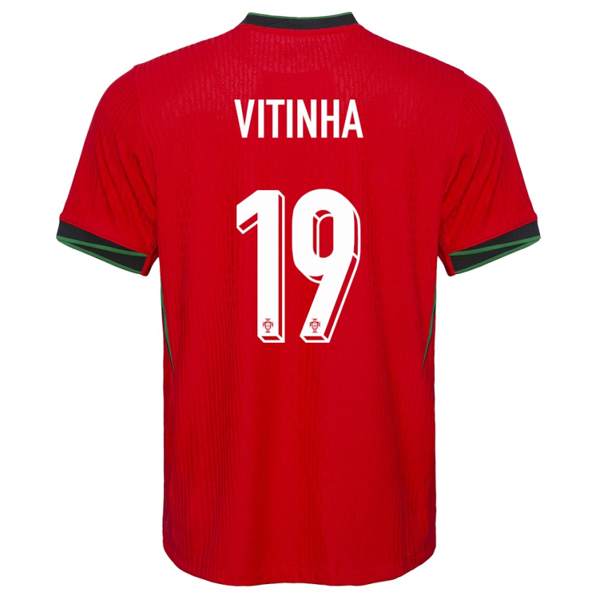 Herren Portugal Vitinha #19 Rot Heimtrikot Trikot 24-26 T-Shirt