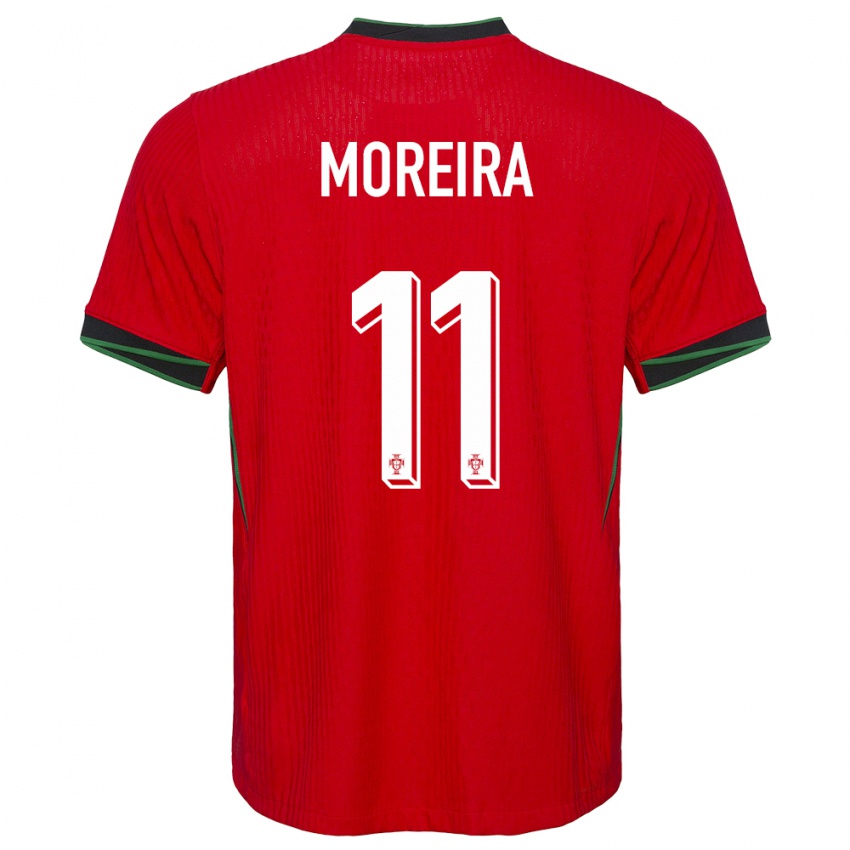 Herren Portugal Diego Moreira #11 Rot Heimtrikot Trikot 24-26 T-Shirt