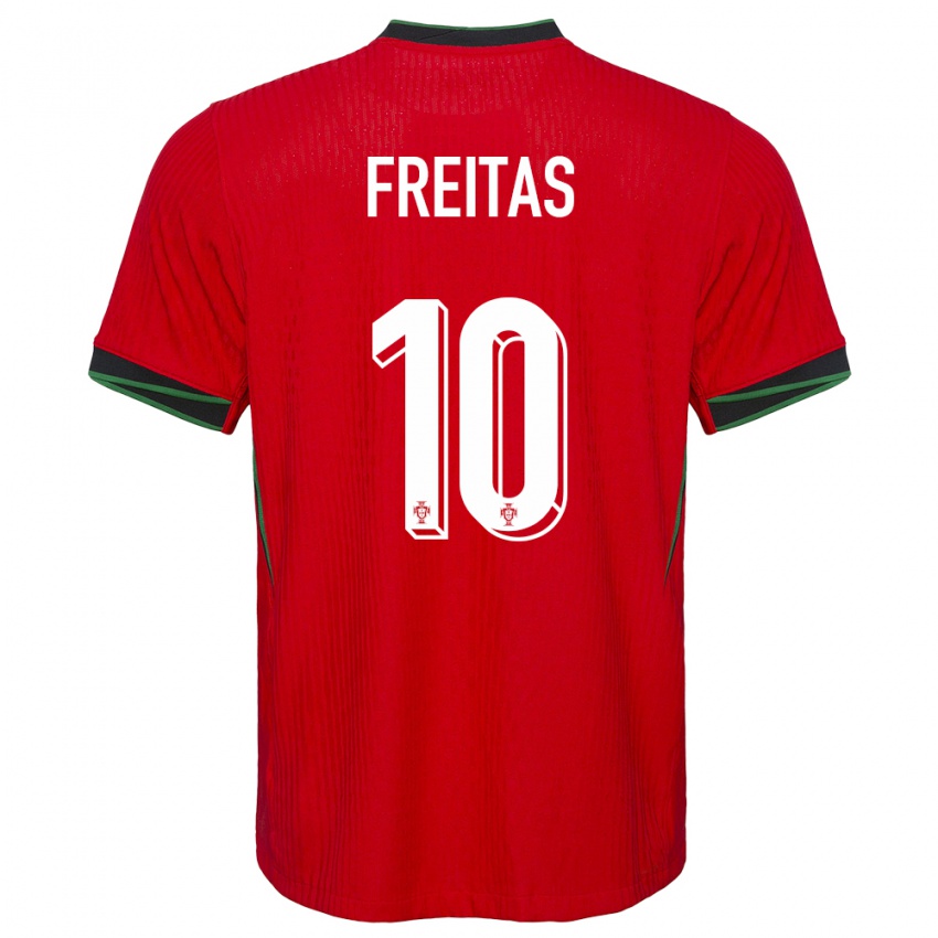 Herren Portugal Tiago Freitas #10 Rot Heimtrikot Trikot 24-26 T-Shirt