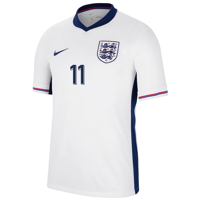 Herren England Phil Foden #11 Weiß Heimtrikot Trikot 24-26 T-Shirt