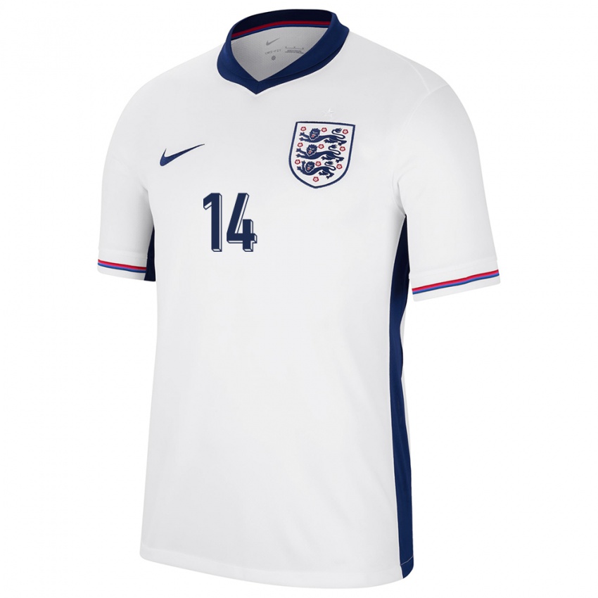 Herren England James Garner #14 Weiß Heimtrikot Trikot 24-26 T-Shirt