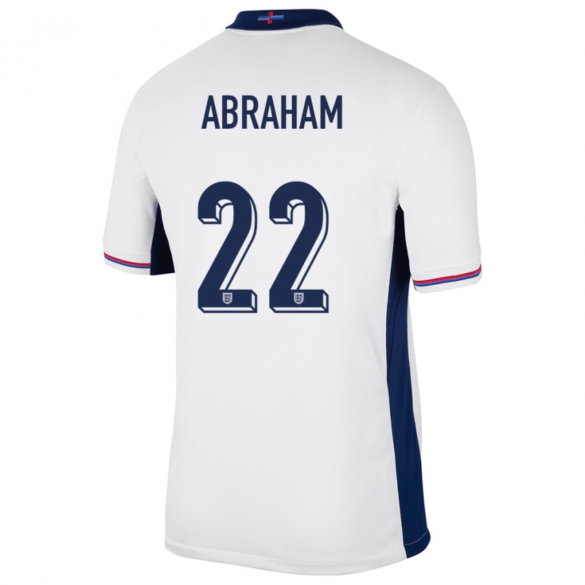 Herren England Tammy Abraham #22 Weiß Heimtrikot Trikot 24-26 T-Shirt