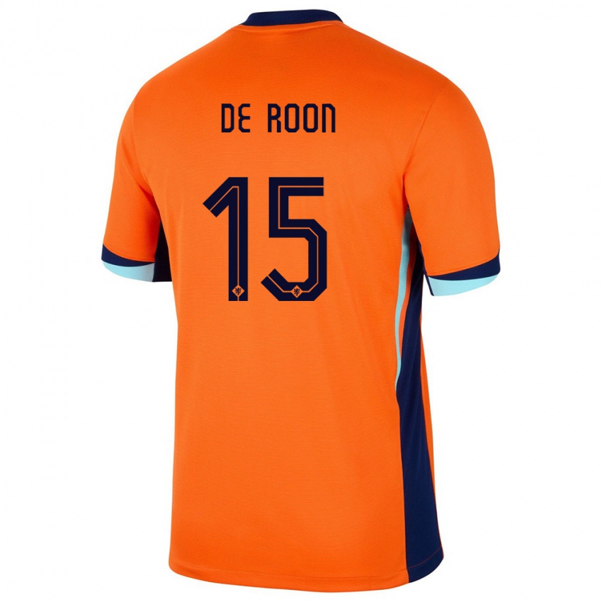 Herren Niederlande Marten De Roon #15 Orange Heimtrikot Trikot 24-26 T-Shirt