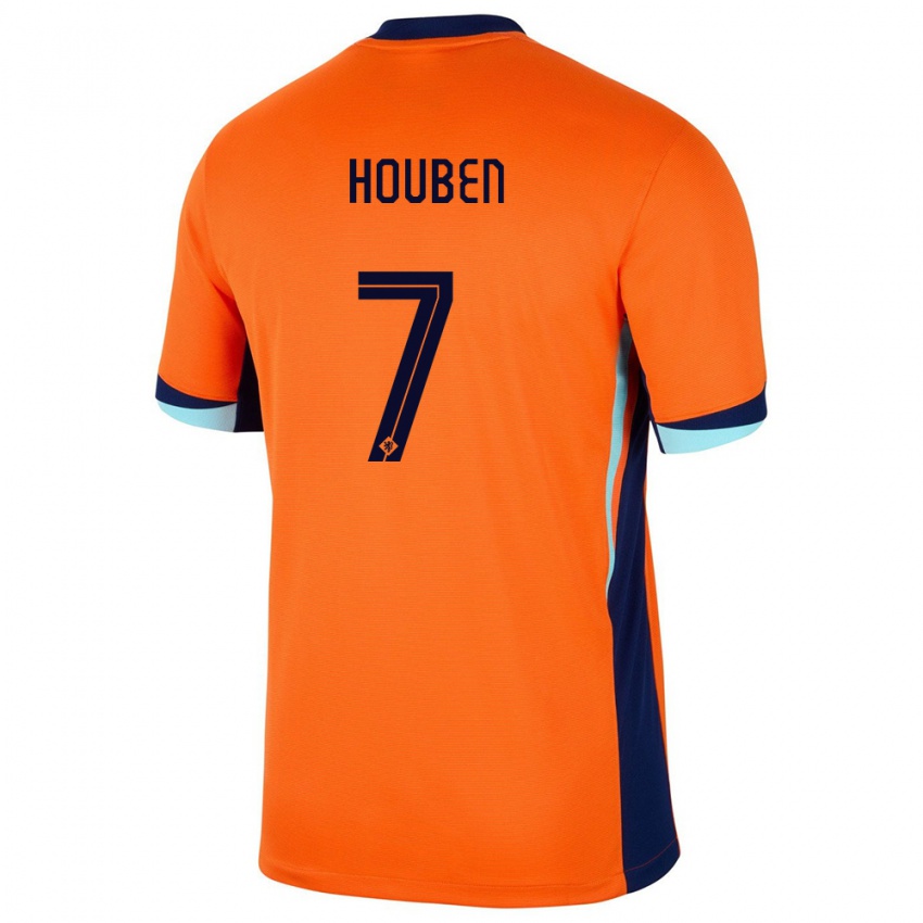 Herren Niederlande Iggy Houben #7 Orange Heimtrikot Trikot 24-26 T-Shirt