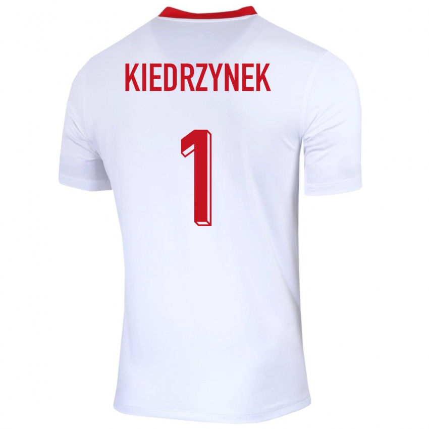 Herren Polen Katarzyna Kiedrzynek #1 Weiß Heimtrikot Trikot 24-26 T-Shirt