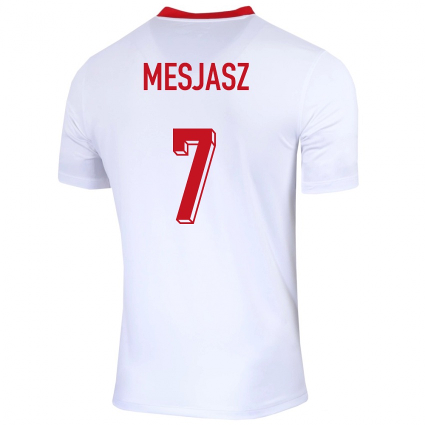 Herren Polen Malgorzata Mesjasz #7 Weiß Heimtrikot Trikot 24-26 T-Shirt