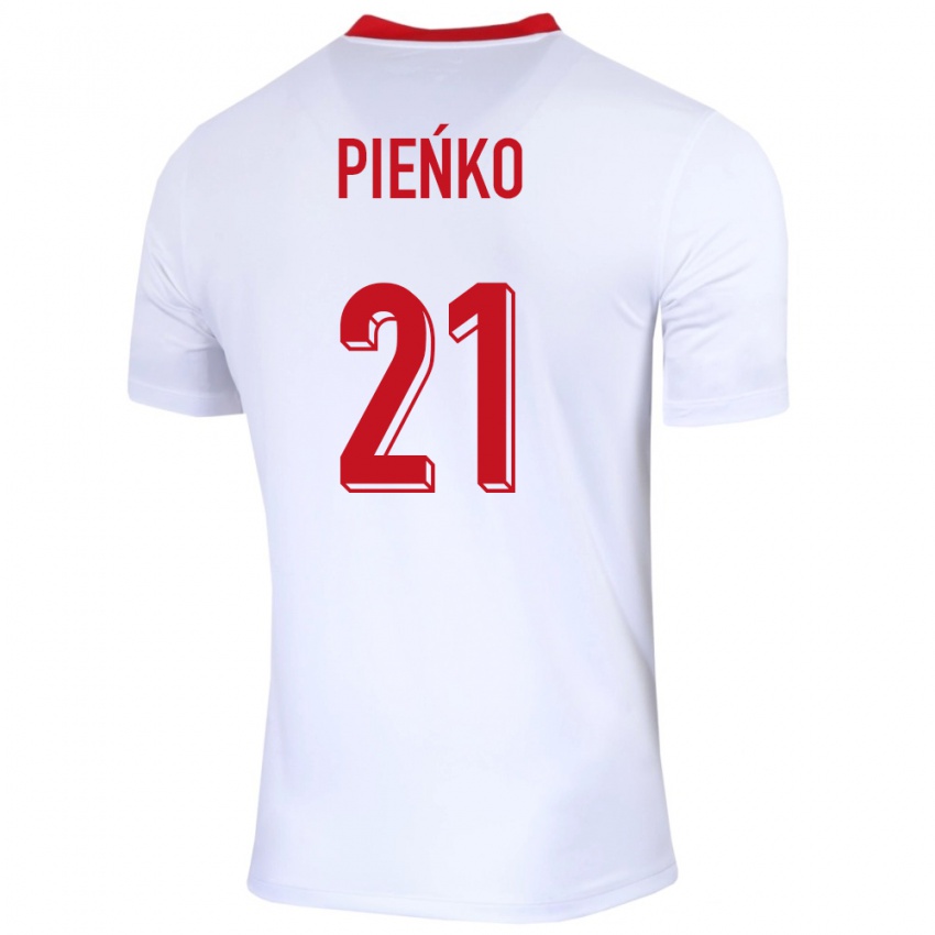 Herren Polen Tomasz Pienko #21 Weiß Heimtrikot Trikot 24-26 T-Shirt