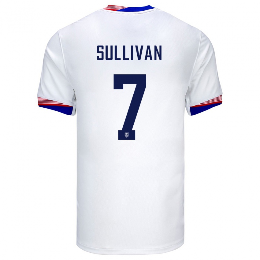 Herren Vereinigte Staaten Quinn Sullivan #7 Weiß Heimtrikot Trikot 24-26 T-Shirt