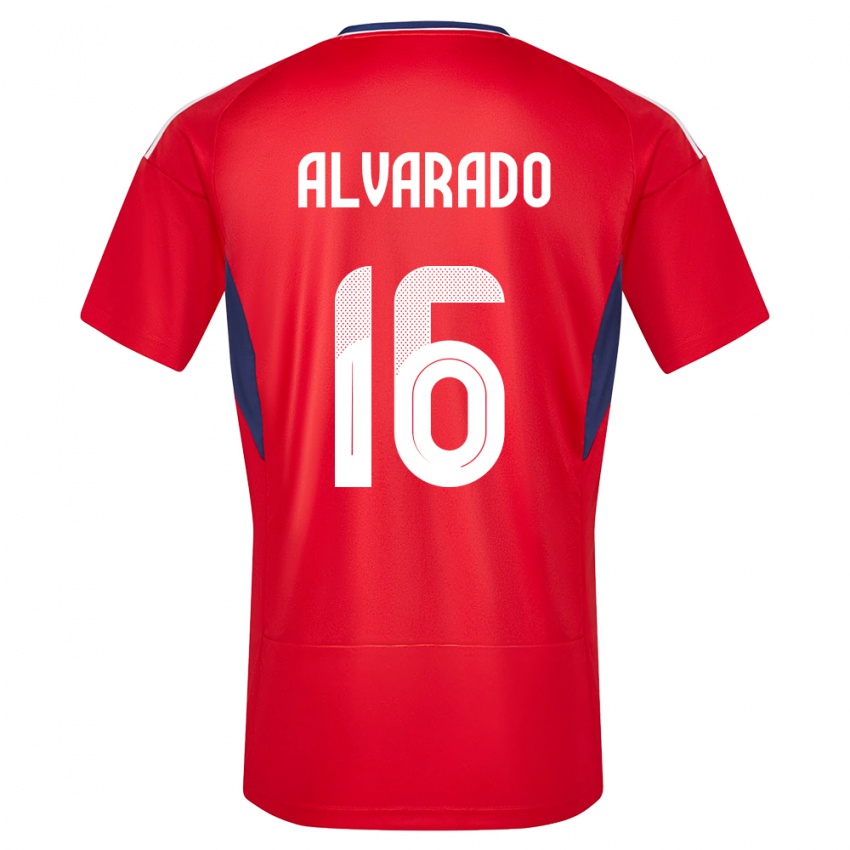 Herren Costa Rica Katherine Alvarado #16 Rot Heimtrikot Trikot 24-26 T-Shirt