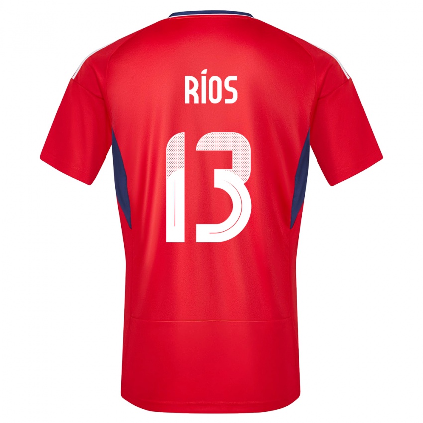 Herren Costa Rica Keral Rios #13 Rot Heimtrikot Trikot 24-26 T-Shirt