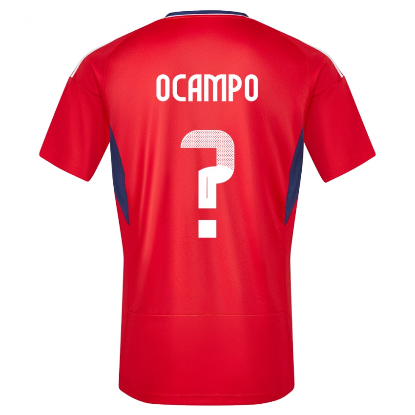 Herren Costa Rica Benjamin Ocampo #0 Rot Heimtrikot Trikot 24-26 T-Shirt