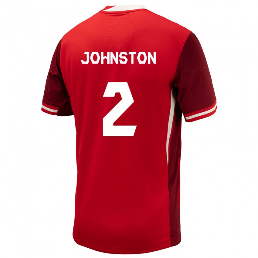 Herren Kanada Alistair Johnston #2 Rot Heimtrikot Trikot 24-26 T-Shirt