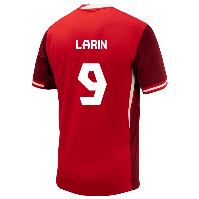 Herren Kanada Cyle Larin #9 Rot Heimtrikot Trikot 24-26 T-Shirt