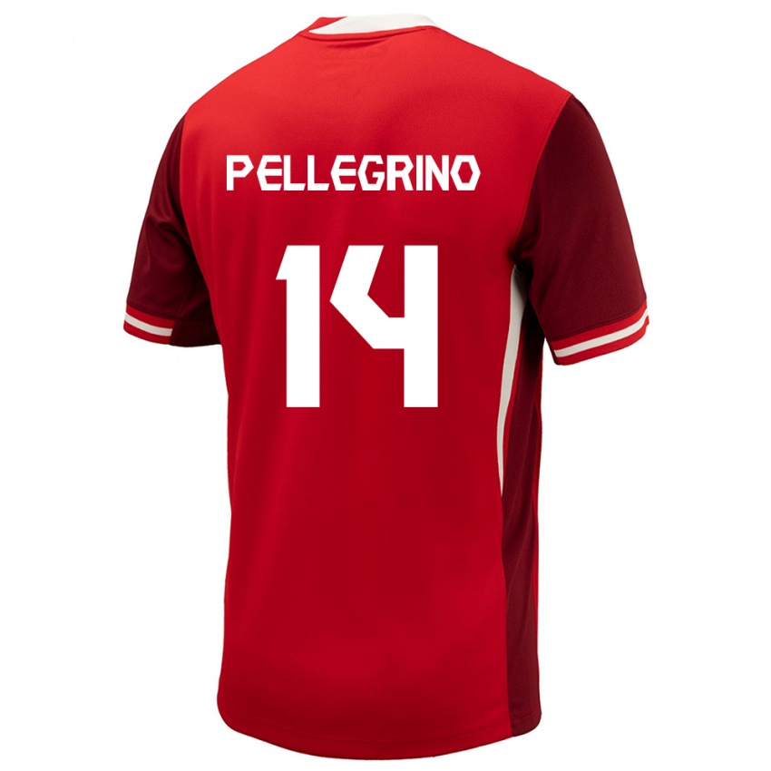 Herren Kanada Gabriel Pellegrino #14 Rot Heimtrikot Trikot 24-26 T-Shirt