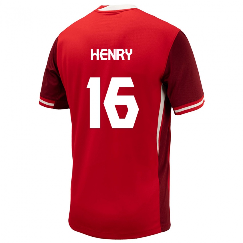 Herren Kanada Mael Henry #16 Rot Heimtrikot Trikot 24-26 T-Shirt