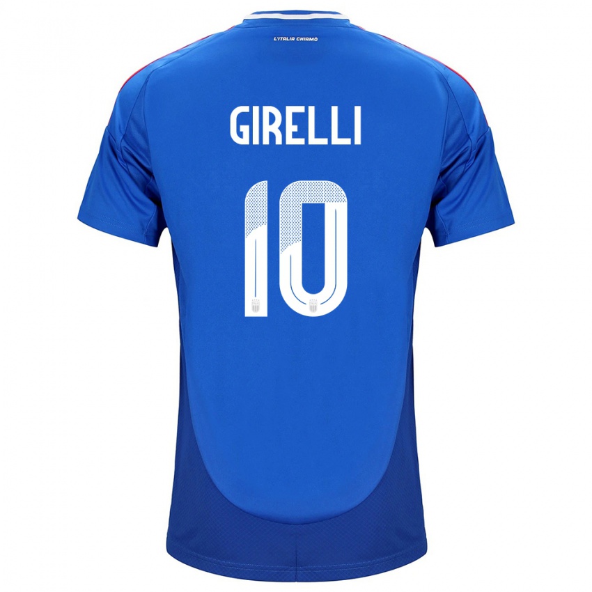 Herren Italien Cristiana Girelli #10 Blau Heimtrikot Trikot 24-26 T-Shirt