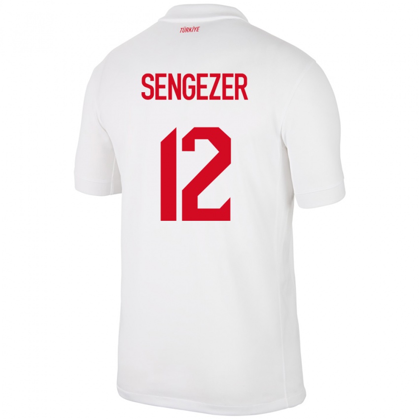 Herren Türkei Muhammed Şengezer #12 Weiß Heimtrikot Trikot 24-26 T-Shirt