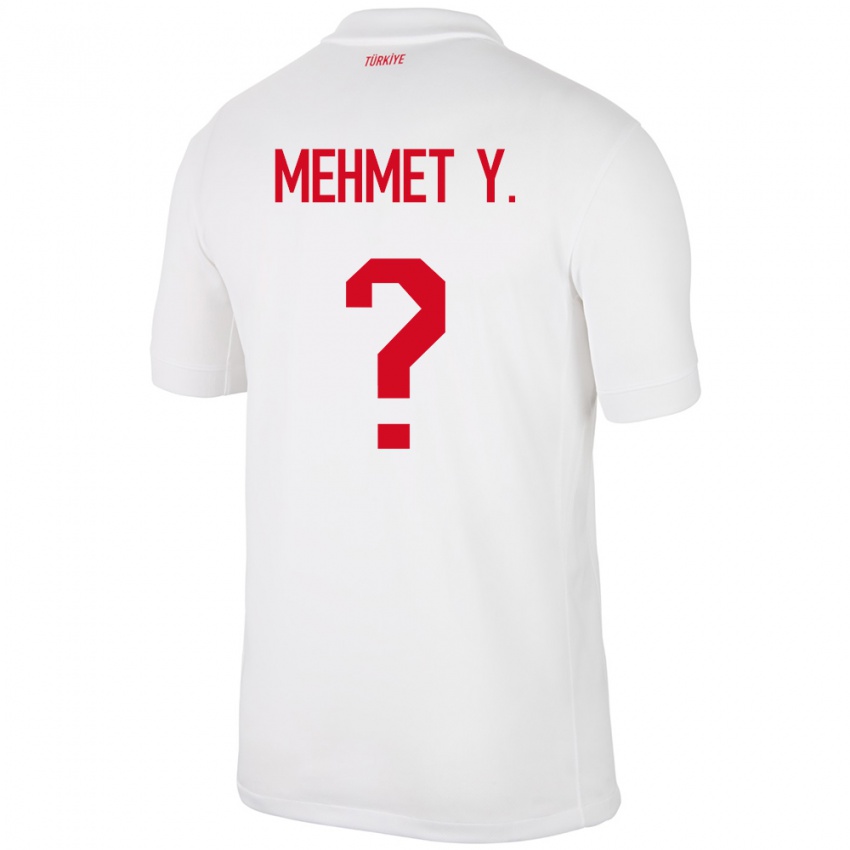 Herren Türkei Mehmet Yildirim #0 Weiß Heimtrikot Trikot 24-26 T-Shirt