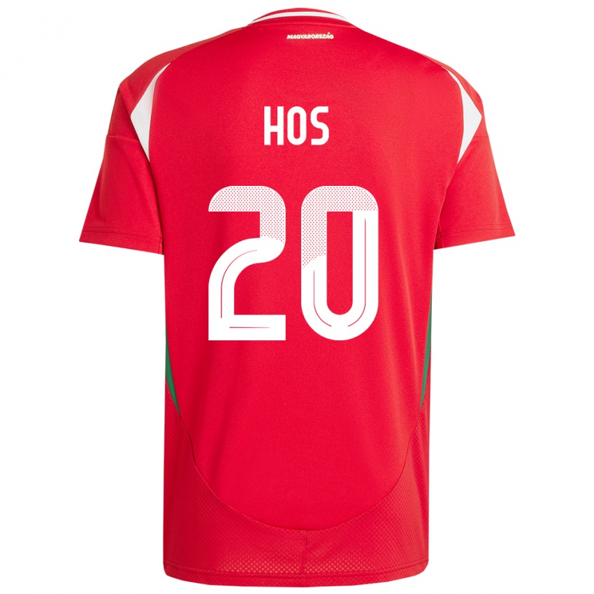 Herren Ungarn Zsombor Hős #20 Rot Heimtrikot Trikot 24-26 T-Shirt