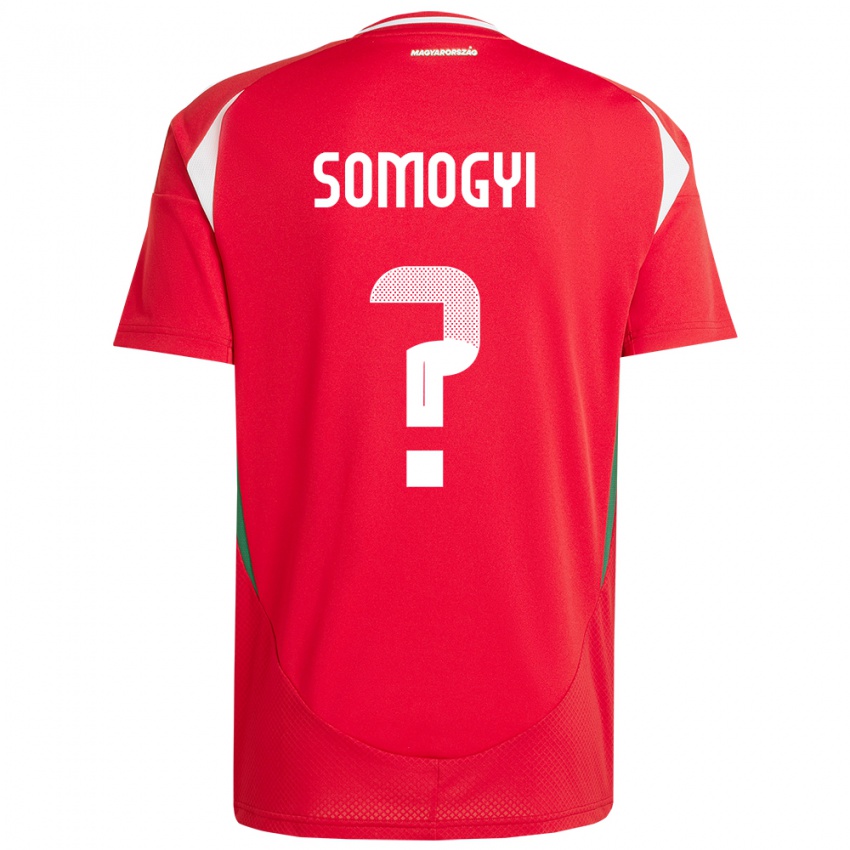 Herren Ungarn Ádám Somogyi #0 Rot Heimtrikot Trikot 24-26 T-Shirt