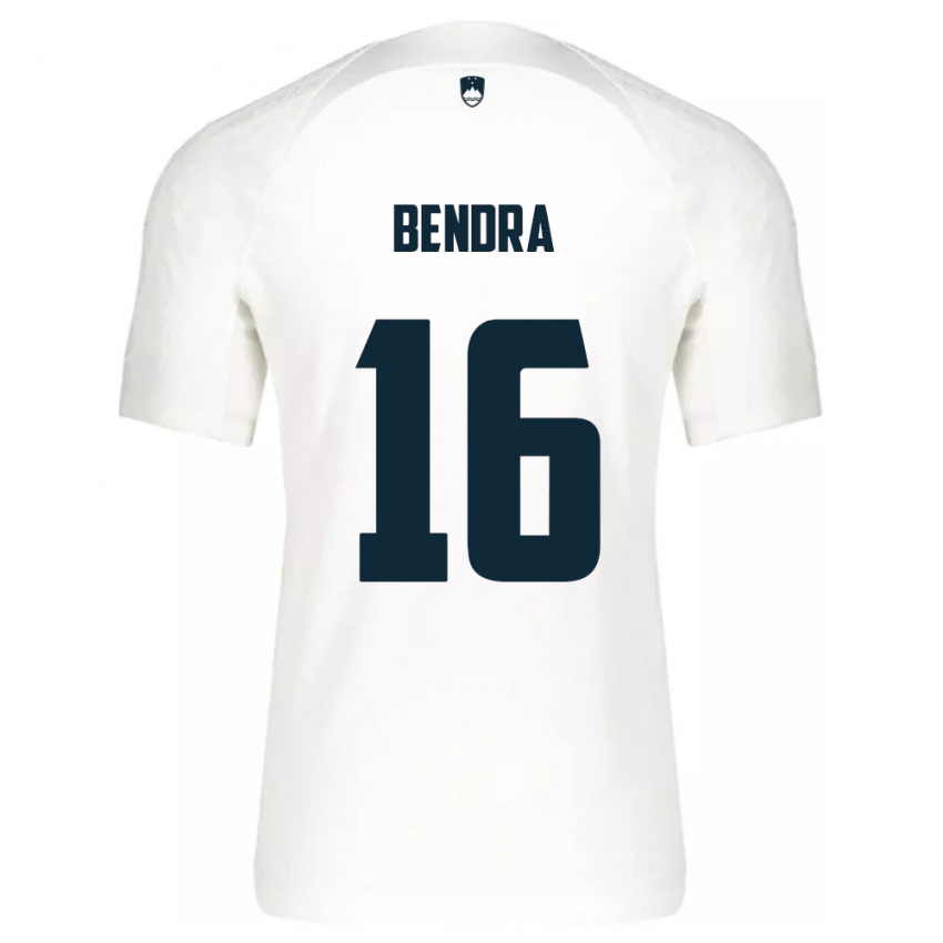 Herren Slowenien Kristjan Bendra #16 Weiß Heimtrikot Trikot 24-26 T-Shirt