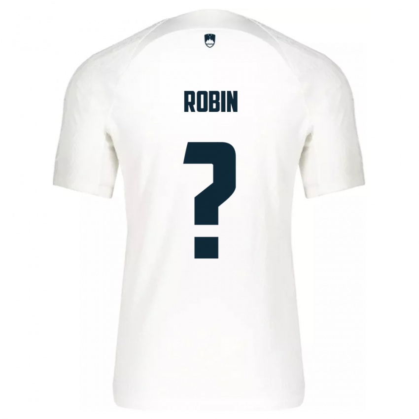 Herren Slowenien Jaka Robin #0 Weiß Heimtrikot Trikot 24-26 T-Shirt