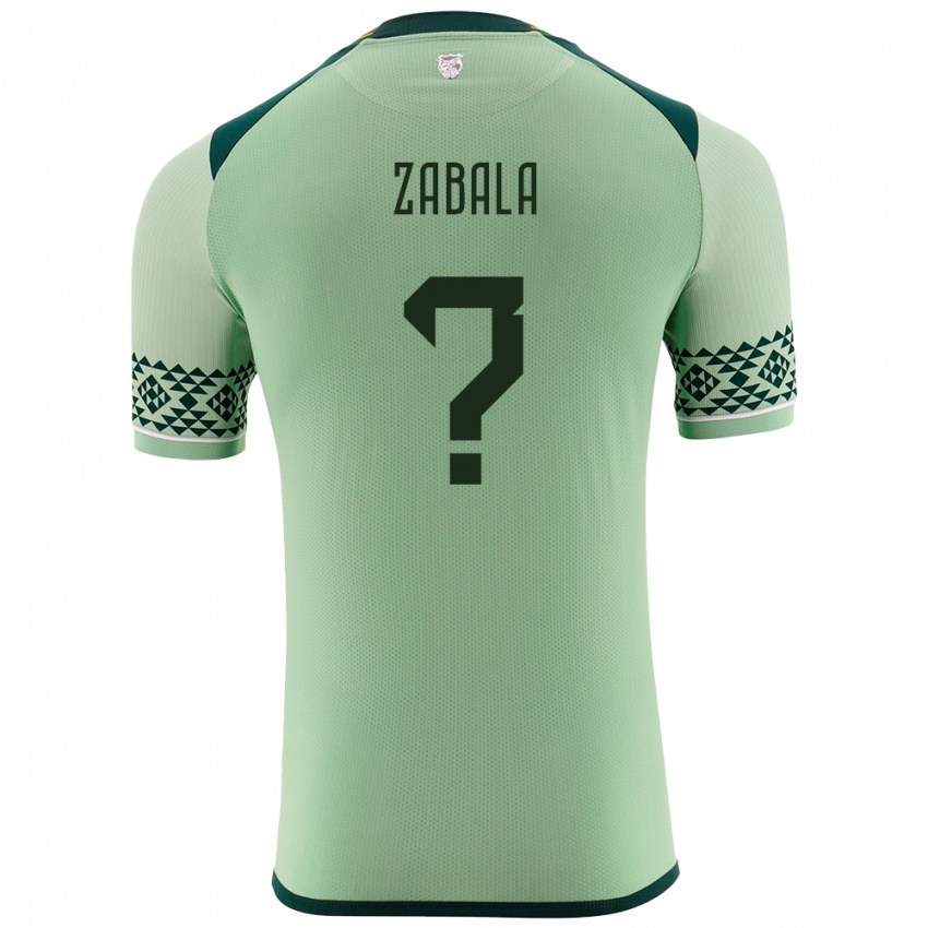 Herren Bolivien Leonardo Zabala #0 Hellgrün Heimtrikot Trikot 24-26 T-Shirt
