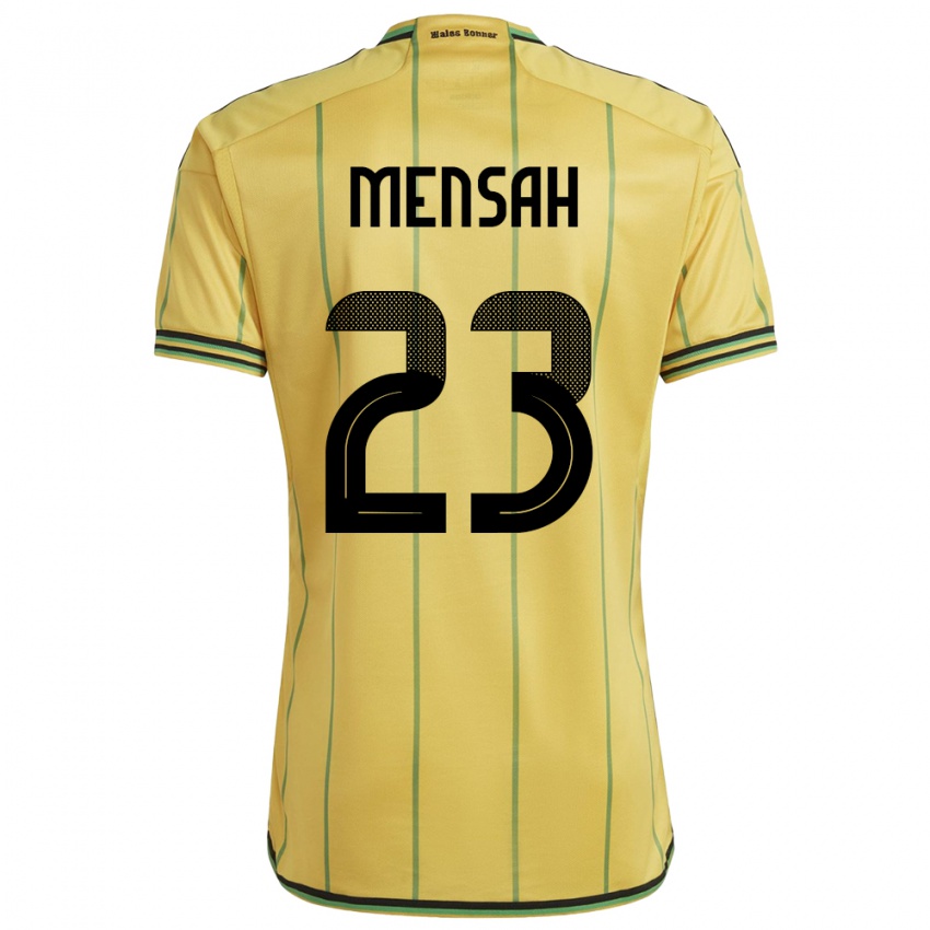 Herren Jamaika Serena Mensah #23 Gelb Heimtrikot Trikot 24-26 T-Shirt
