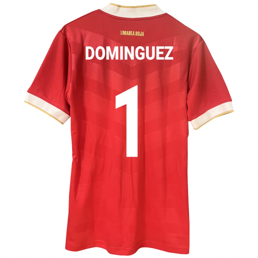 Herren Panama Valeska Domínguez #1 Rot Heimtrikot Trikot 24-26 T-Shirt
