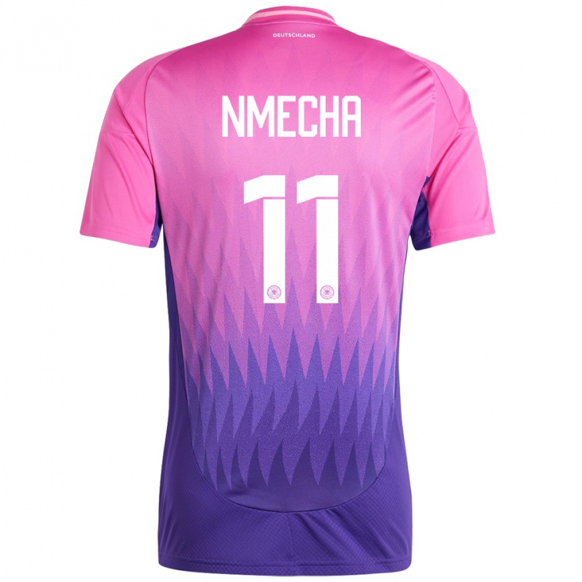 Herren Deutschland Lukas Nmecha #11 Pink Lila Auswärtstrikot Trikot 24-26 T-Shirt