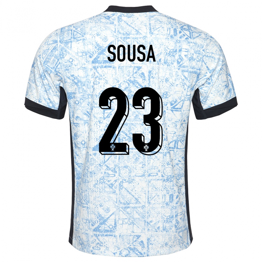 Herren Portugal Afonso Sousa #23 Cremeblau Auswärtstrikot Trikot 24-26 T-Shirt