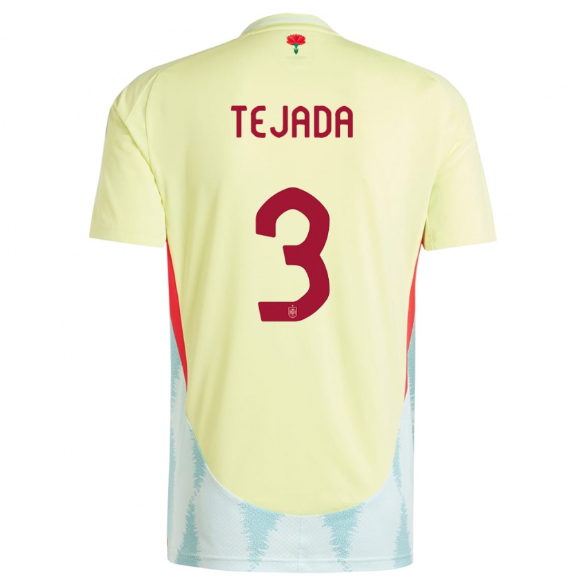 Herren Spanien Ana Tejada #3 Gelb Auswärtstrikot Trikot 24-26 T-Shirt