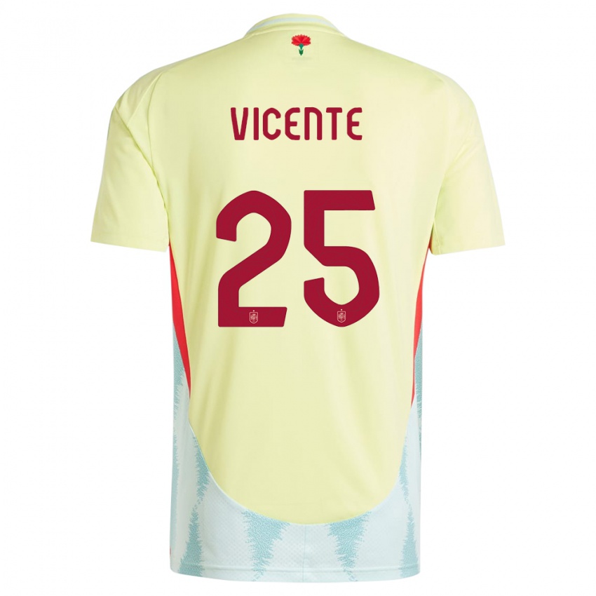 Herren Spanien Ainhoa Vicente #25 Gelb Auswärtstrikot Trikot 24-26 T-Shirt