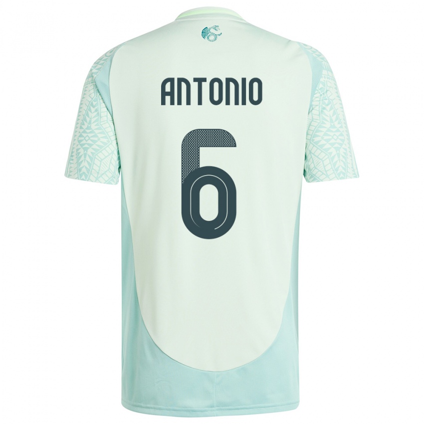 Herren Mexiko Nancy Antonio #6 Leinengrün Auswärtstrikot Trikot 24-26 T-Shirt