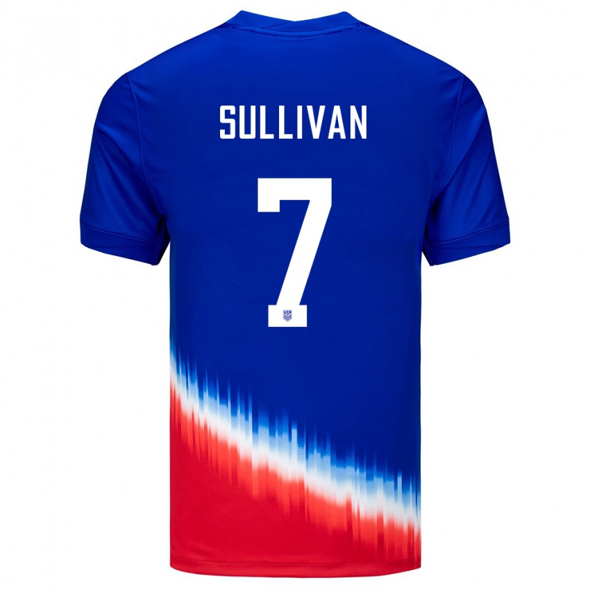 Herren Vereinigte Staaten Quinn Sullivan #7 Blau Auswärtstrikot Trikot 24-26 T-Shirt