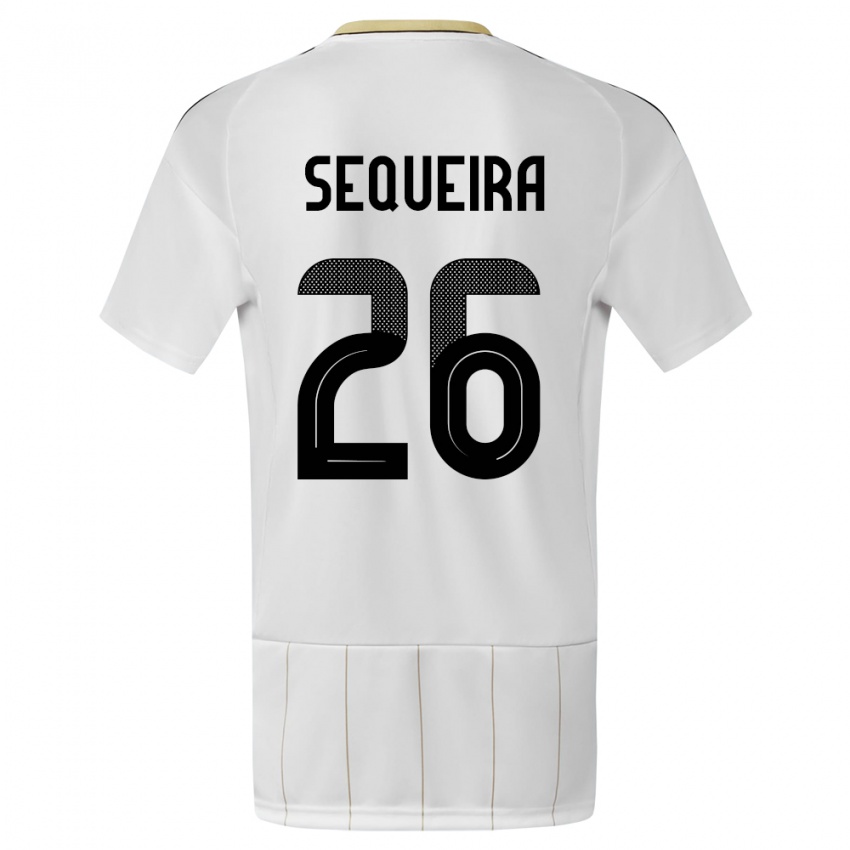 Herren Costa Rica Douglas Sequeira #26 Weiß Auswärtstrikot Trikot 24-26 T-Shirt