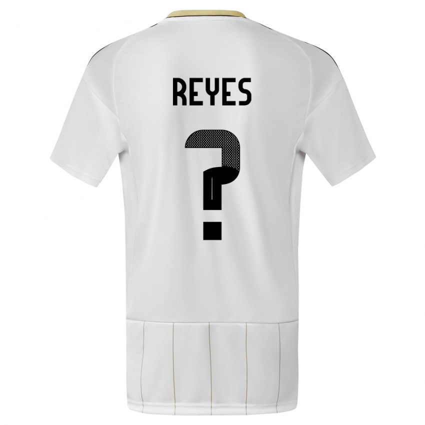 Herren Costa Rica Kenan Reyes #0 Weiß Auswärtstrikot Trikot 24-26 T-Shirt