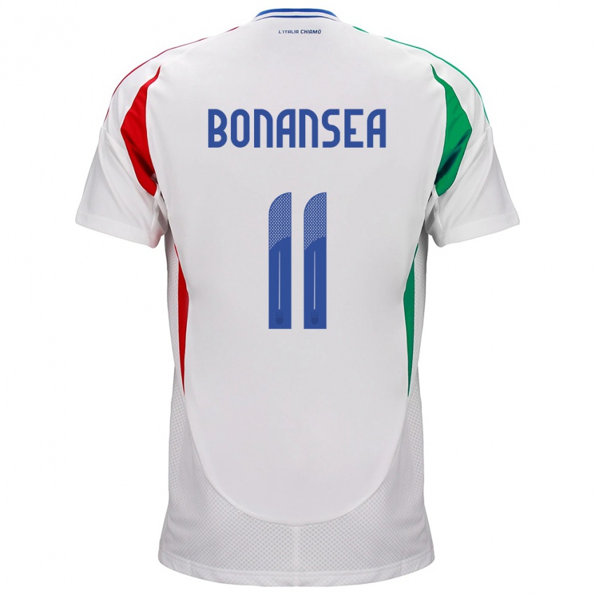 Herren Italien Barbara Bonansea #11 Weiß Auswärtstrikot Trikot 24-26 T-Shirt