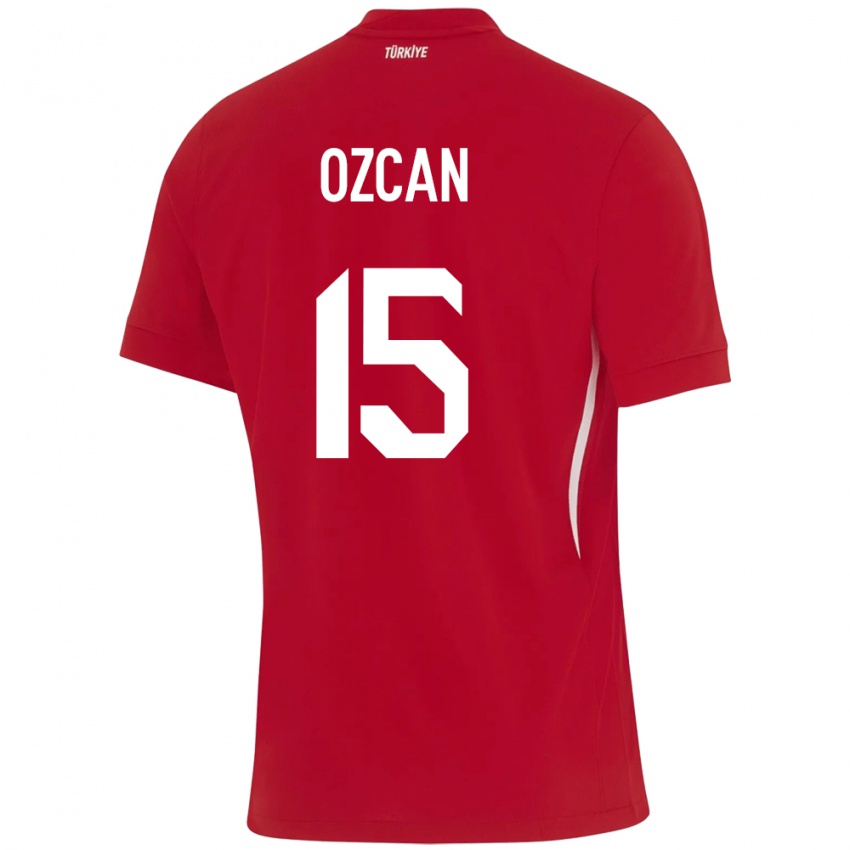 Herren Türkei Salih Özcan #15 Rot Auswärtstrikot Trikot 24-26 T-Shirt