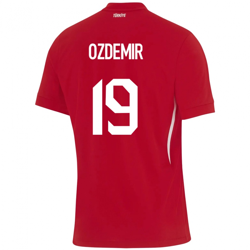 Herren Türkei Halil Özdemir #19 Rot Auswärtstrikot Trikot 24-26 T-Shirt