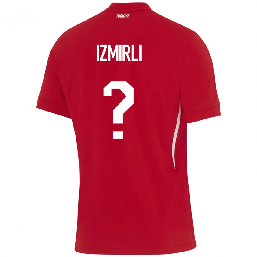 Herren Türkei Ege İzmirli #0 Rot Auswärtstrikot Trikot 24-26 T-Shirt