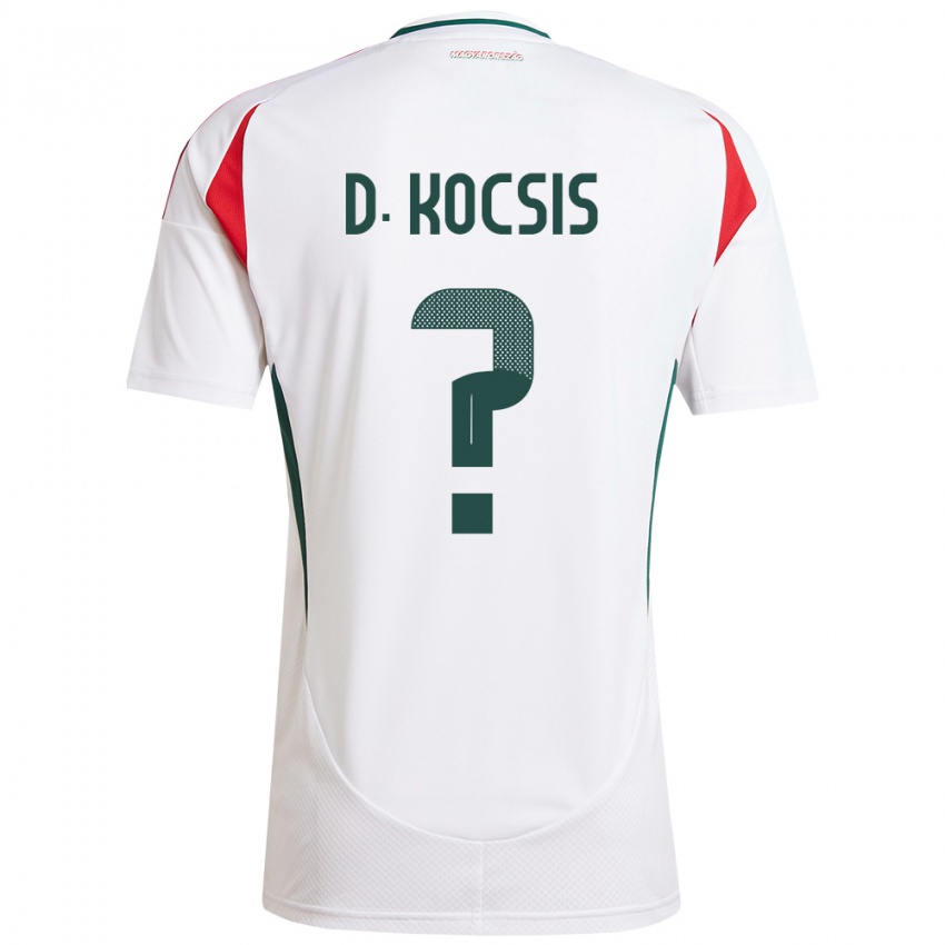 Herren Ungarn Dominik Kocsis #0 Weiß Auswärtstrikot Trikot 24-26 T-Shirt