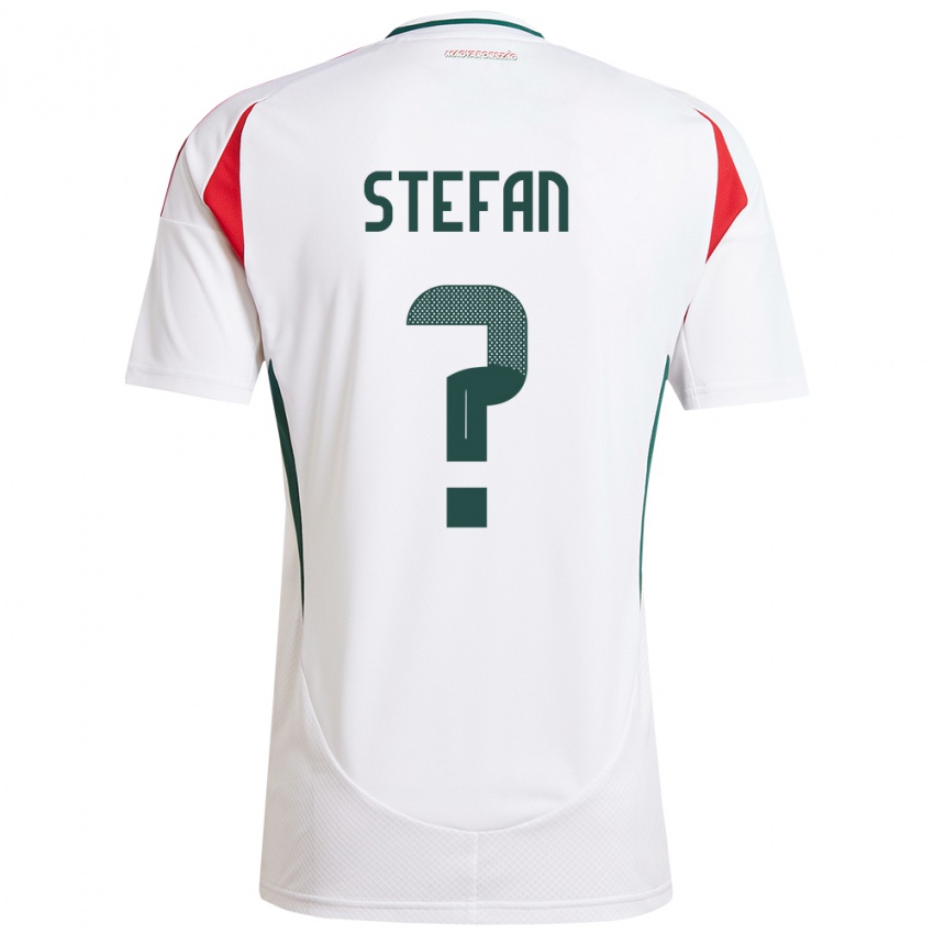 Herren Ungarn Raúl Stefan #0 Weiß Auswärtstrikot Trikot 24-26 T-Shirt