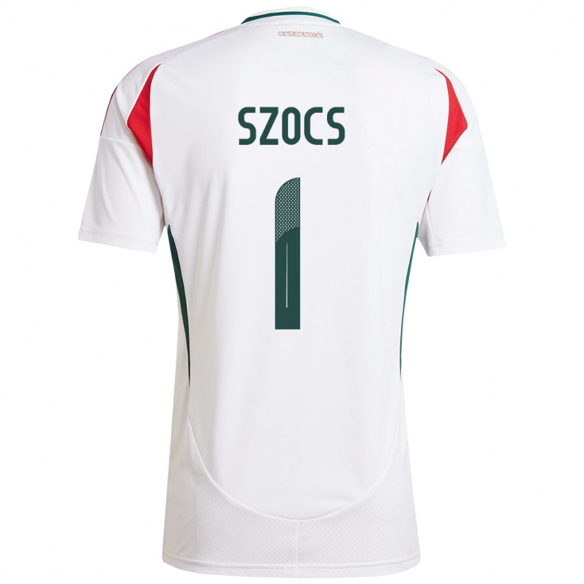 Herren Ungarn Réka Szőcs #1 Weiß Auswärtstrikot Trikot 24-26 T-Shirt