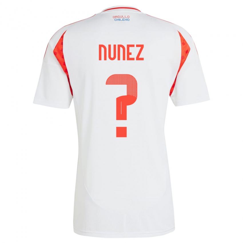 Herren Chile Renato Nuñez #0 Weiß Auswärtstrikot Trikot 24-26 T-Shirt