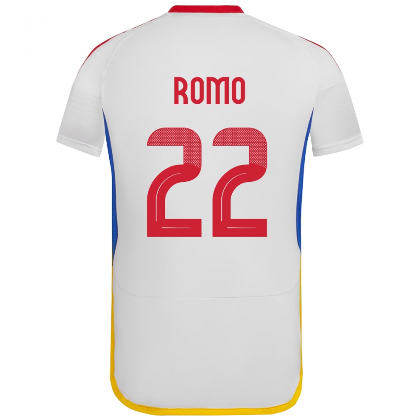 Herren Venezuela Rafael Romo #22 Weiß Auswärtstrikot Trikot 24-26 T-Shirt